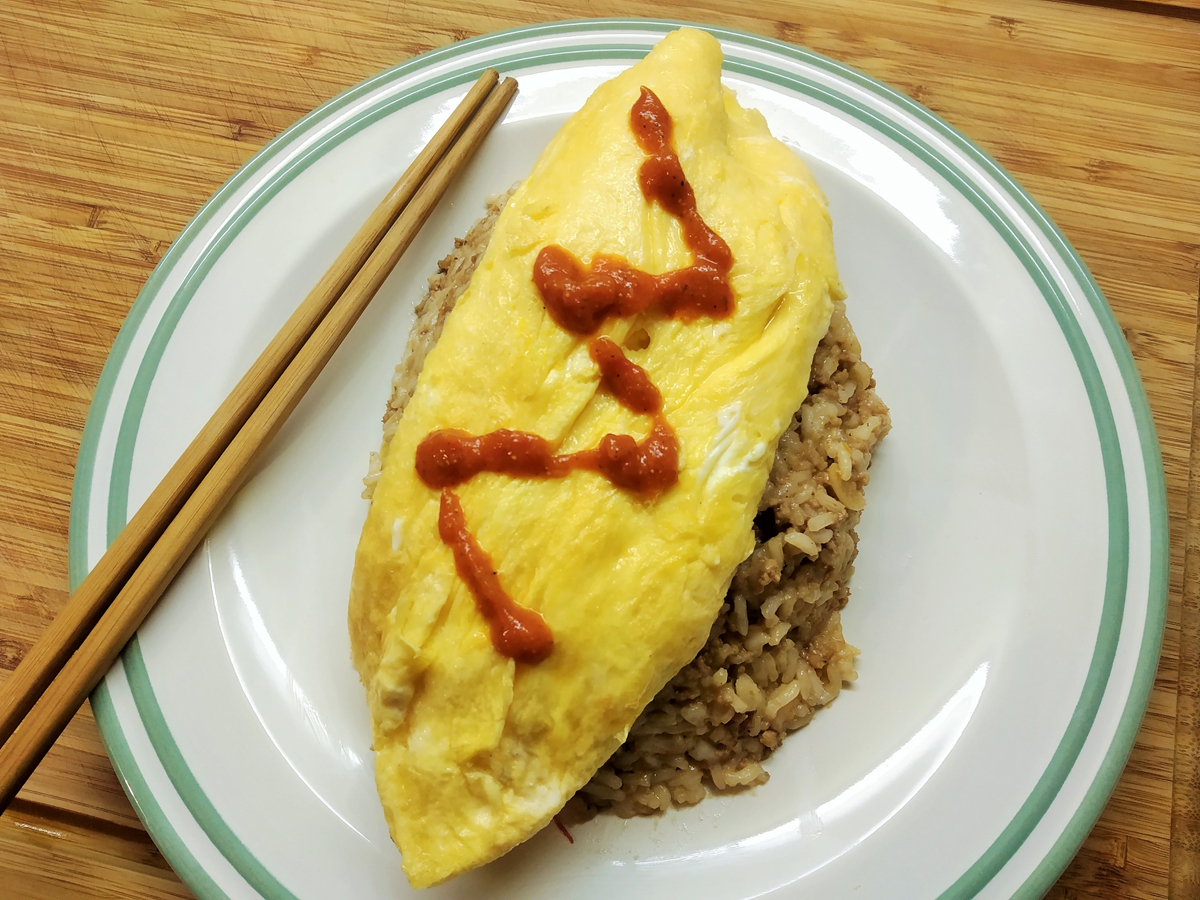 Omurice s chilli omáčkou Tomatoxin